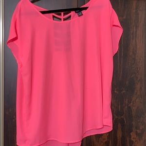 Neon pink top